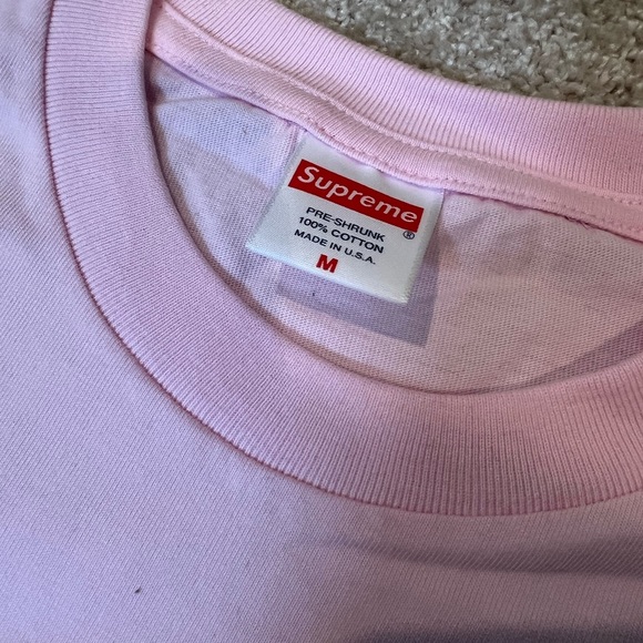 Supreme Pink Bandana Box Logo Tee - Picture 3 of 5
